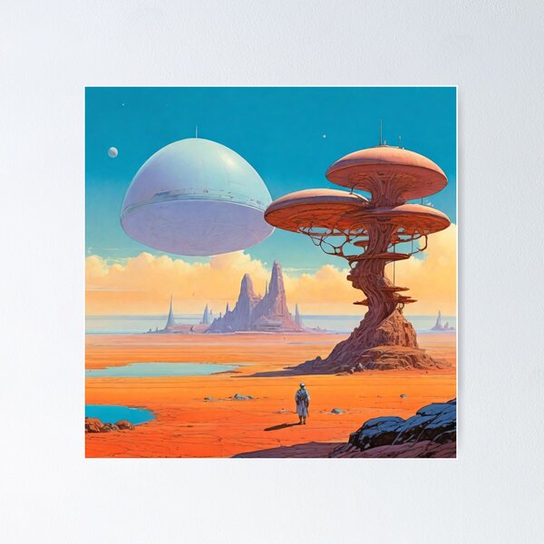 Item preview, Retro-Fantasy: Moebius's Cosmic Canvas designed and sold by somethingcreative.