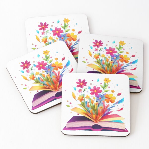 Item preview, Whimsical Book Blooming with Colorful Flowers 2 designed and sold by Tom-Johnson.