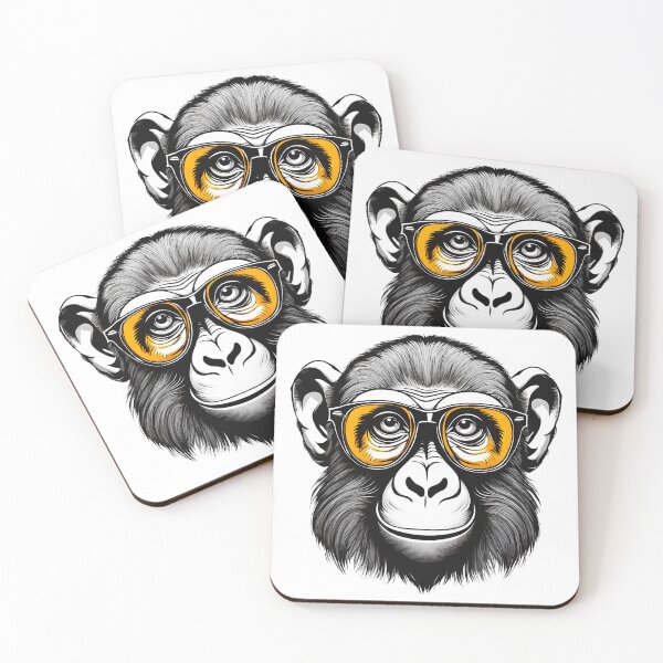 Item preview, Comic Ape with Glasses 3 designed and sold by Tom-Johnson.