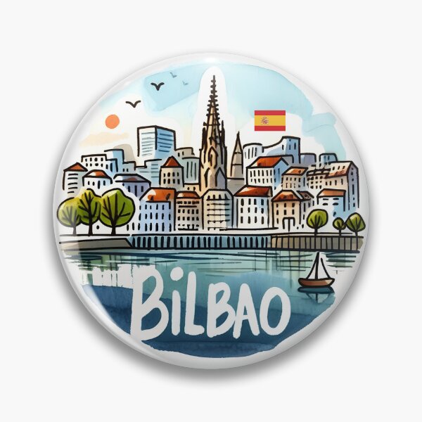 Artikelvorschau, Bilbao Spanien Stadtbild entworfen und verkauft von WanderlustCoCo.