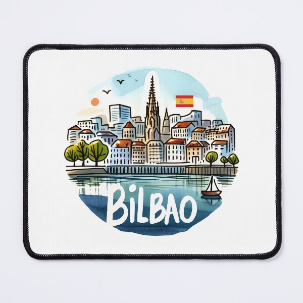 Item preview, Bilbao Spain Cityscape designed and sold by WanderlustCoCo.