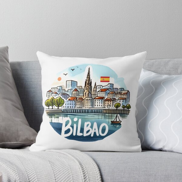 Item preview, Bilbao Spain Cityscape designed and sold by WanderlustCoCo.