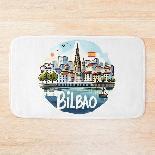 Item preview, Bilbao Spain Cityscape designed and sold by WanderlustCoCo.