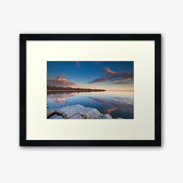 Salton Sea Sunset Framed Art Print