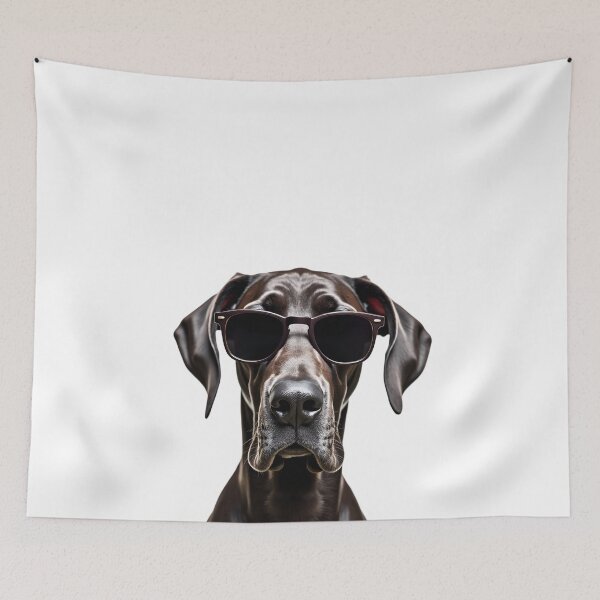Item preview, Funny cool Great Dane wearing sunglasses designed and sold by LazyOwlStore.