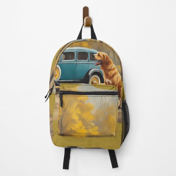 Item preview, Vintage Car and Faithful Dog - The Magic of Autumn designed and sold by Diclebaybas.