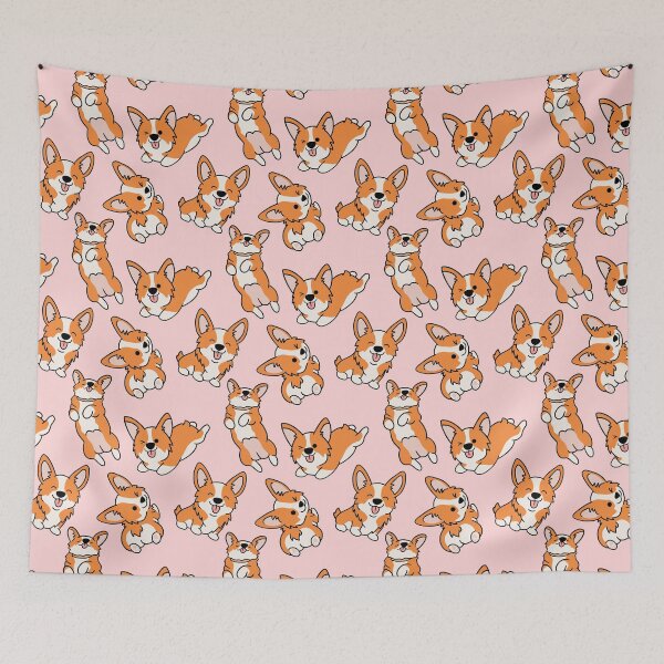 Item preview, Corgi Cute Pattern Pink designed and sold by SwatchGD.