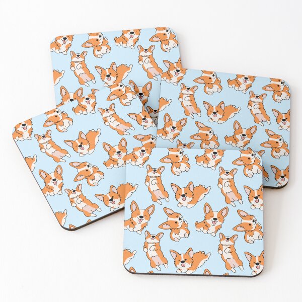 Item preview, Corgi Cute Pattern Blue designed and sold by SwatchGD.