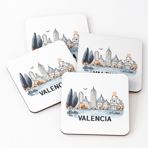 Item preview, Valencia Spain Cityscape designed and sold by WanderlustCoCo.