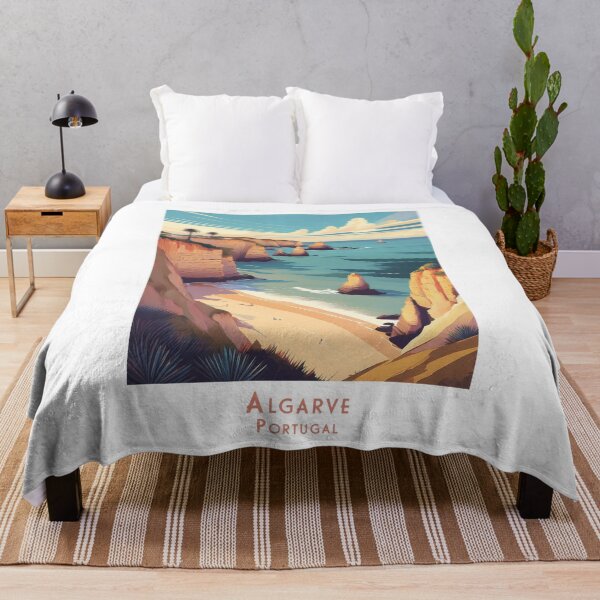 Item preview, Vintage Algarve Poster – Retro travel poster in minimal style for Portugal lovers designed and sold by pod24.