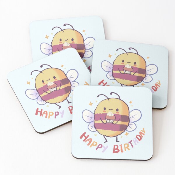 Item preview, Happy birthday bee designed and sold by Artofmayara.