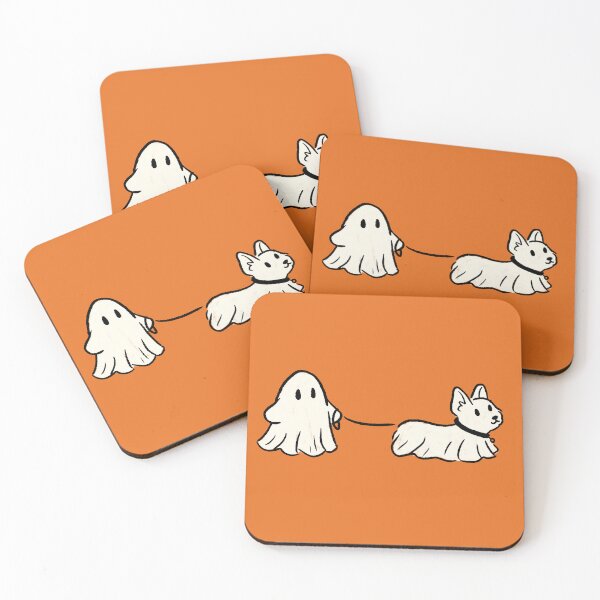 Item preview, Dog Walking Ghost | Corgi designed and sold by EmiBeeBuzz.