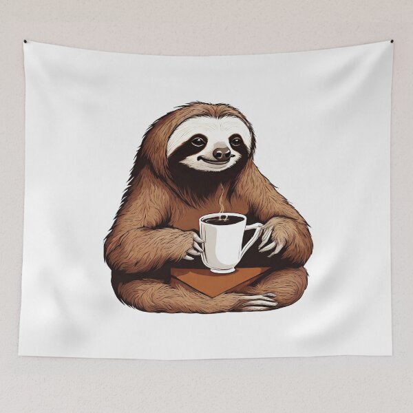 Item preview, Coffee Cuddles with Sloth 6 designed and sold by Tom-Johnson.