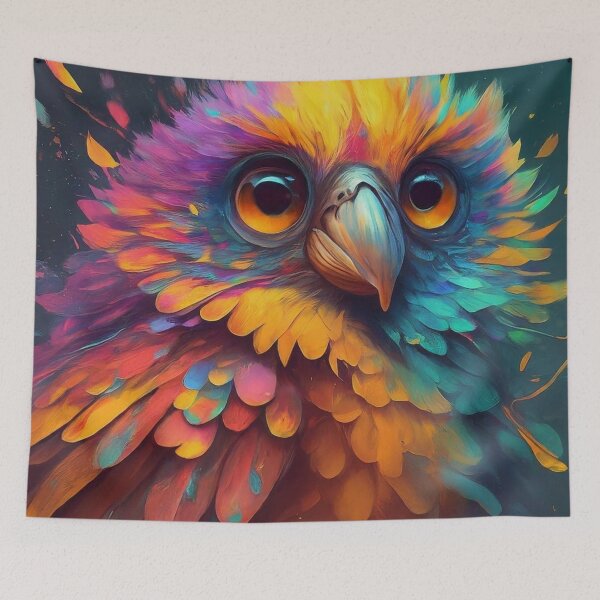 Item preview, Mirada caprichosa: Búho abstracto en colores vibrantes designed and sold by CorbinHenry.