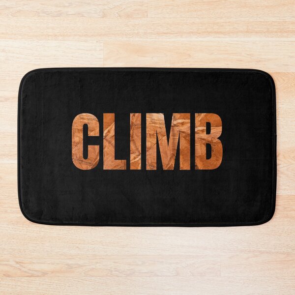 Item preview, Climb lettering climbing bouldering vintage dark T-shirt designed and sold by Bouldershop.