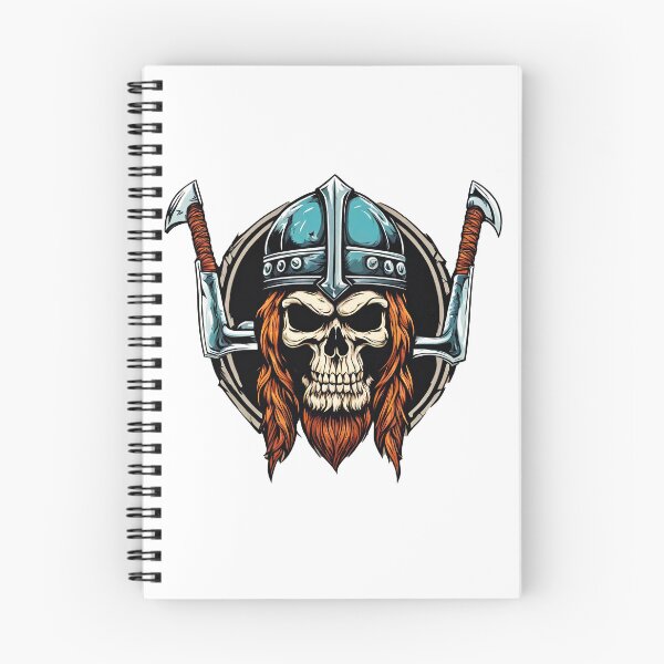Item preview, Axe-Wielding Viking Skull 2 designed and sold by Tom-Johnson.