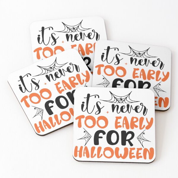 Item preview, "It's Never Too Early for Halloween" Art - Festive and Fun Halloween Wall Decor | Spooky Season Vibes designed and sold by DarkEmporium20.