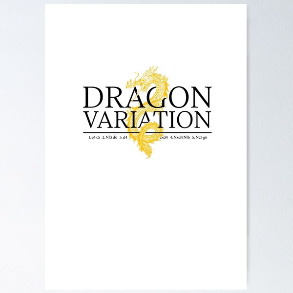 Item preview, Dragon Variation - Chess Opening Design designed and sold by felixpauli.