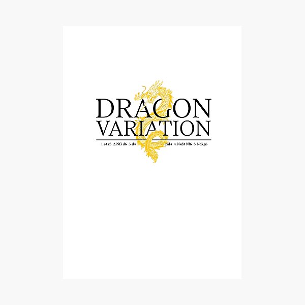 Item preview, Dragon Variation - Chess Opening Design designed and sold by felixpauli.