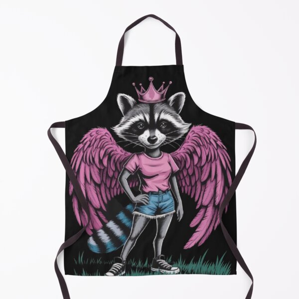 Item preview, a female racoon with a fuchsia feathered wings designed and sold by 123ks.