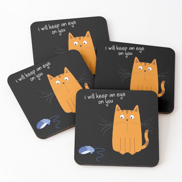 Item preview, "Feline Surveillance: The Watchful Cat" designed and sold by Pyroluxe.