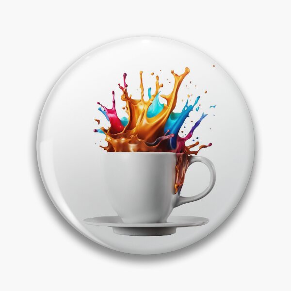 Item preview, Coffee Cup with Bright Paint Splash 4 designed and sold by Tom-Johnson.
