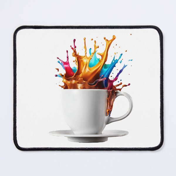 Item preview, Coffee Cup with Bright Paint Splash 4 designed and sold by Tom-Johnson.