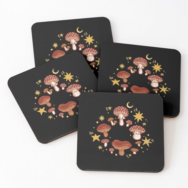 Item preview, Mushroom Fairy Ring with Moon & Stars designed and sold by EmiBeeBuzz.