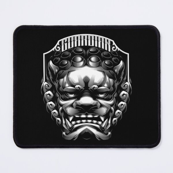 Item preview, The Guardian Lion - Foo Dog - Greyscale Ver. designed and sold by Blackout Brother.