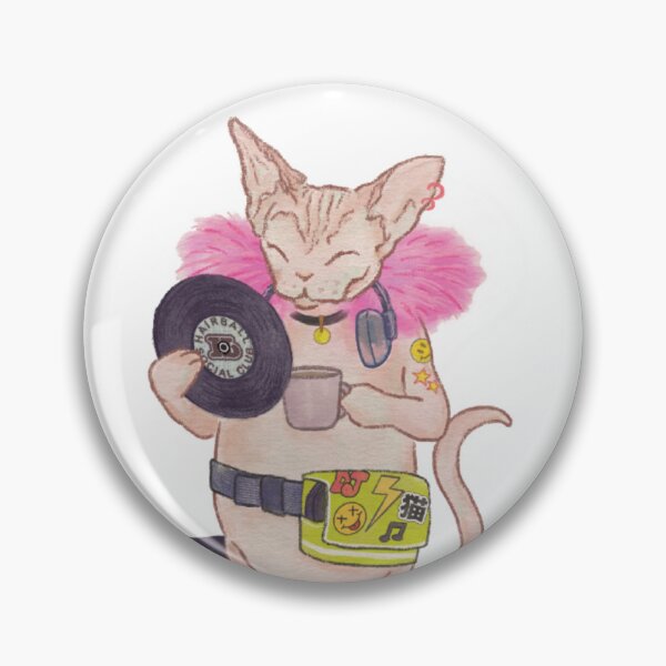 Artikelvorschau, Sphynx-Katze Der Hipster-DJ entworfen und verkauft von OzzyMac.