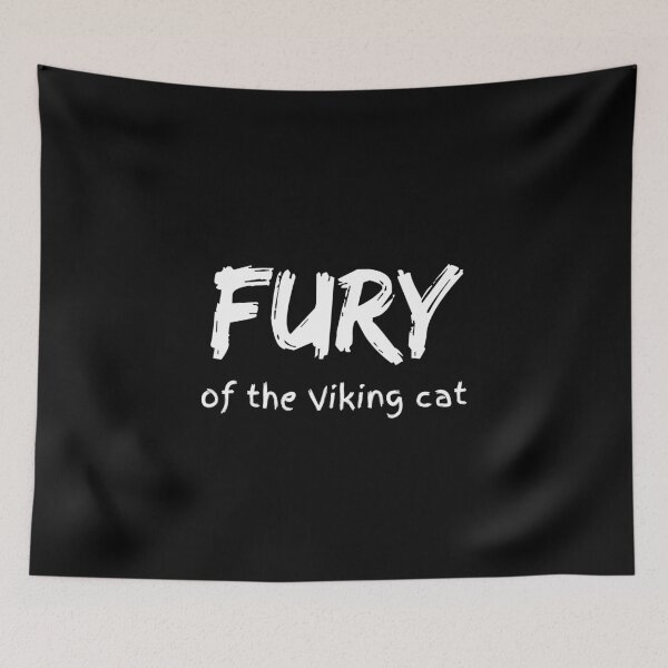 Item preview, Fury of the viking cat designed and sold by Viking-Cats.