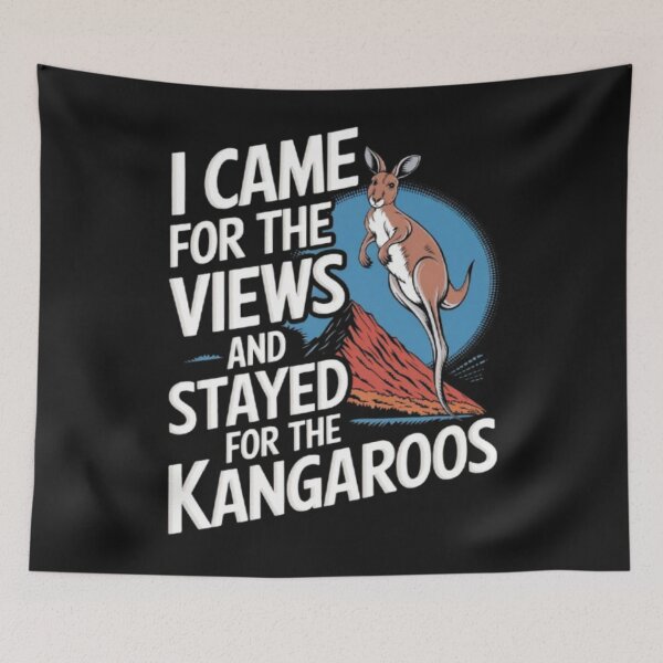 Item preview, Australia - I Came for the Views and Stayed for the Kangaroos designed and sold by 123ks.
