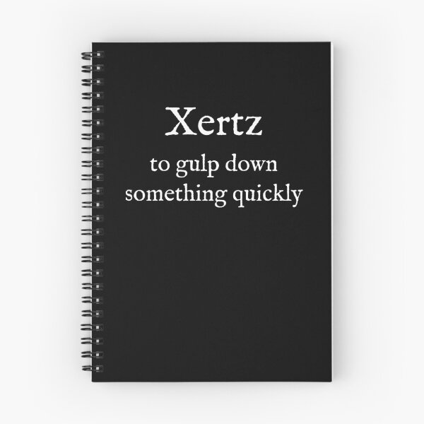 Item preview, X:Xertz:English:Verb:White Text  designed and sold by WearYourWords.