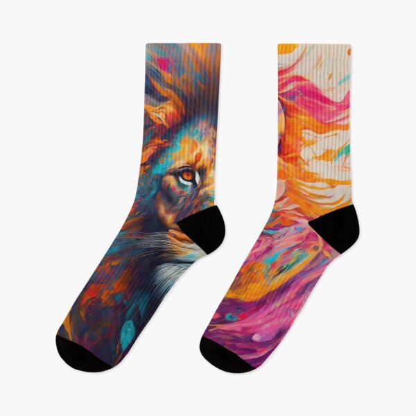 Item preview, Anticipation: Abstract Lion in Bold Colors designed and sold by CorbinHenry.