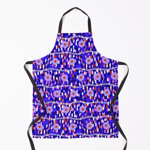 Item preview, Circles and large strokes, horizontal version, Blue background designed and sold by Alex  Blud.