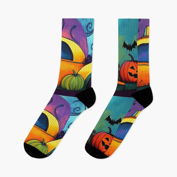 Item preview, Whimsical Halloween Witch on Yellow Taxi with Pumpkins and Bat - Mystical Purple and Blue Background AI Generated designed and sold by OlfactoART Studio.