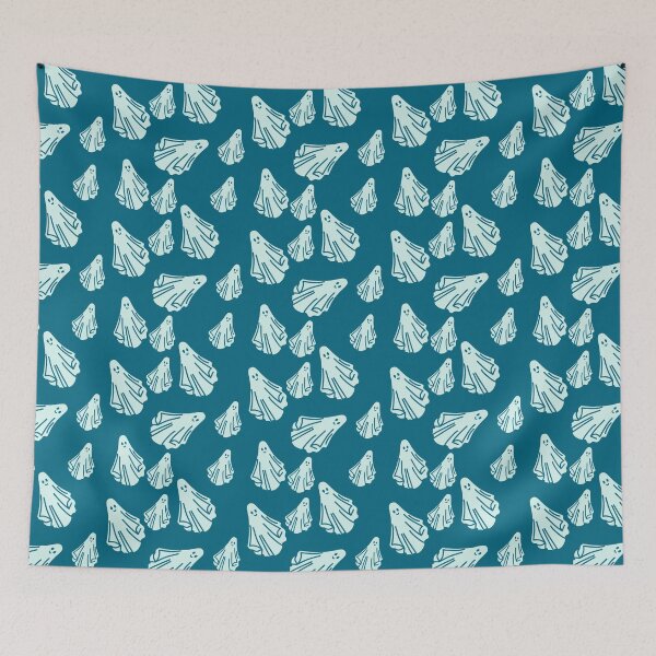 Item preview, Spooky Sheet Ghosts, Blue Halloween designed and sold by dottiedigitals.