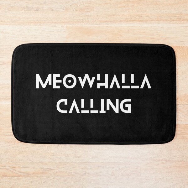 Item preview, Meowhalla calling designed and sold by Viking-Cats.
