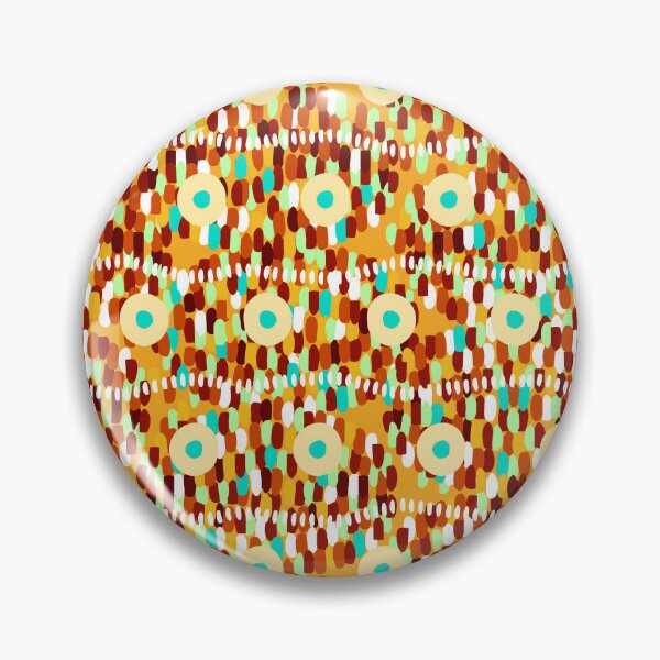 Item preview, Circles and large strokes, horizontal version, Yellow background designed and sold by Alex  Blud.