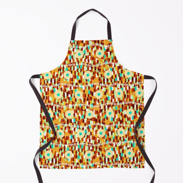 Item preview, Circles and large strokes, horizontal version, Yellow background designed and sold by Alex  Blud.