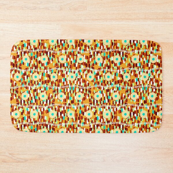 Item preview, Circles and large strokes, horizontal version, Yellow background designed and sold by Alex  Blud.