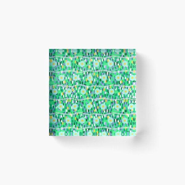 Item preview, Circles and large strokes, horizontal version, Green background designed and sold by Alex  Blud.