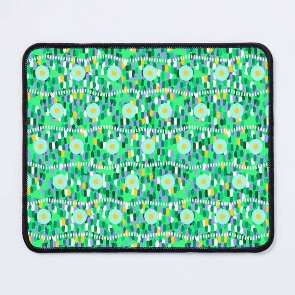 Item preview, Circles and large strokes, horizontal version, Green background designed and sold by Alex  Blud.