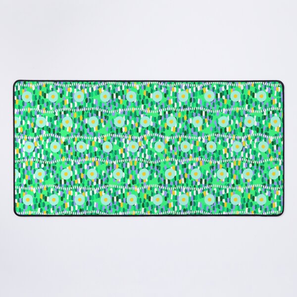 Item preview, Circles and large strokes, horizontal version, Green background designed and sold by Alex Blud.