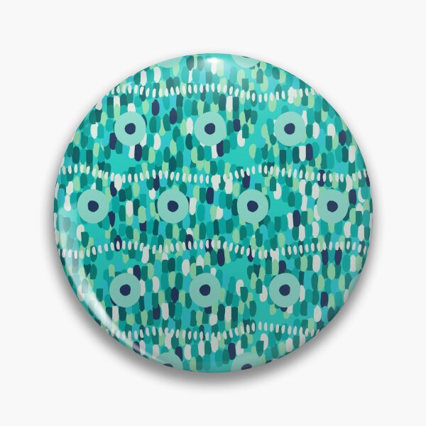 Item preview, Circles and large strokes, horizontal version, Turquoise background designed and sold by Alex  Blud.