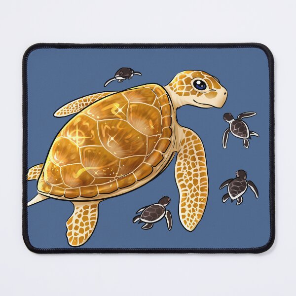Item preview, Sea turtle and her kawaii babies designed and sold by mtdessin.