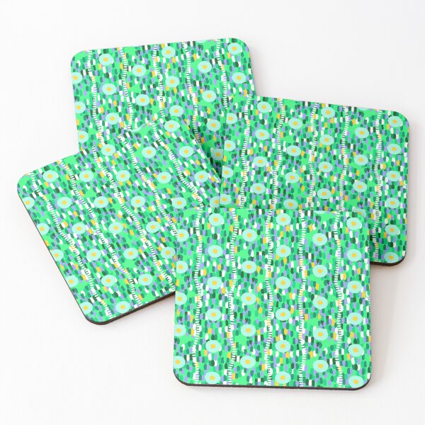 Item preview, Circles and large strokes, Vertical version, Green background designed and sold by Alex  Blud.