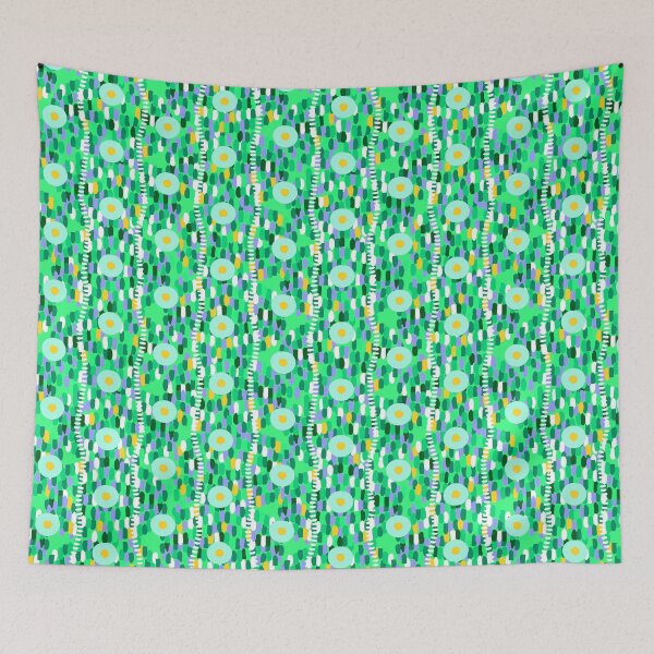 Item preview, Circles and large strokes, Vertical version, Green background designed and sold by Alex  Blud.