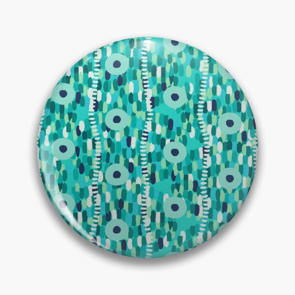 Item preview, Circles and large strokes, Vertical version, Turquoise background designed and sold by Alex  Blud.