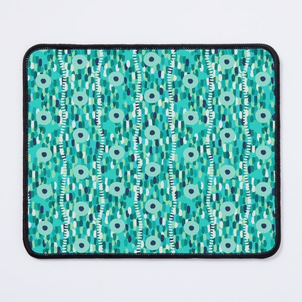 Item preview, Circles and large strokes, Vertical version, Turquoise background designed and sold by Alex Blud.